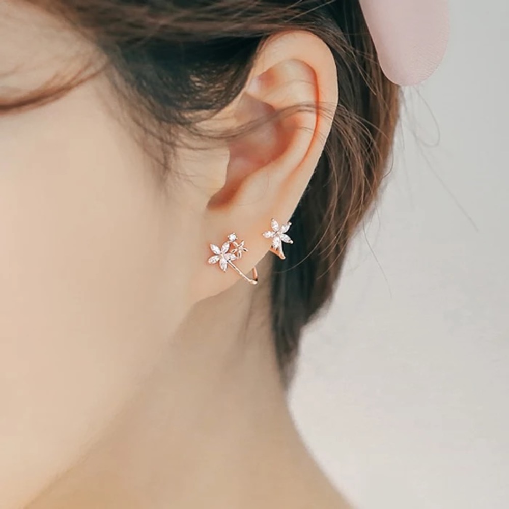 Sterling Silver Stars Earrings